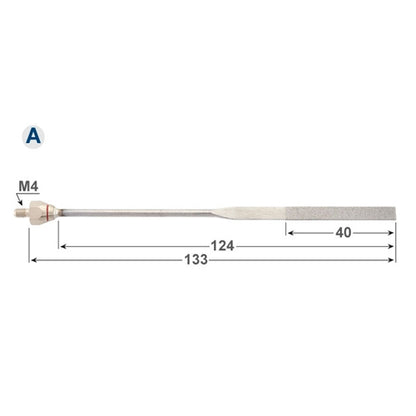Mounted Diamond Files - Flat 5 x 1 x 40, 600 grit