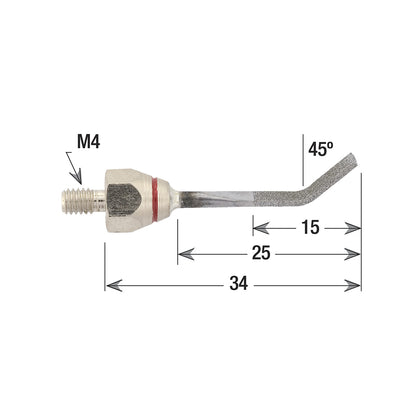 Mounted Diamond Files - 45 Arm, 320 Grit