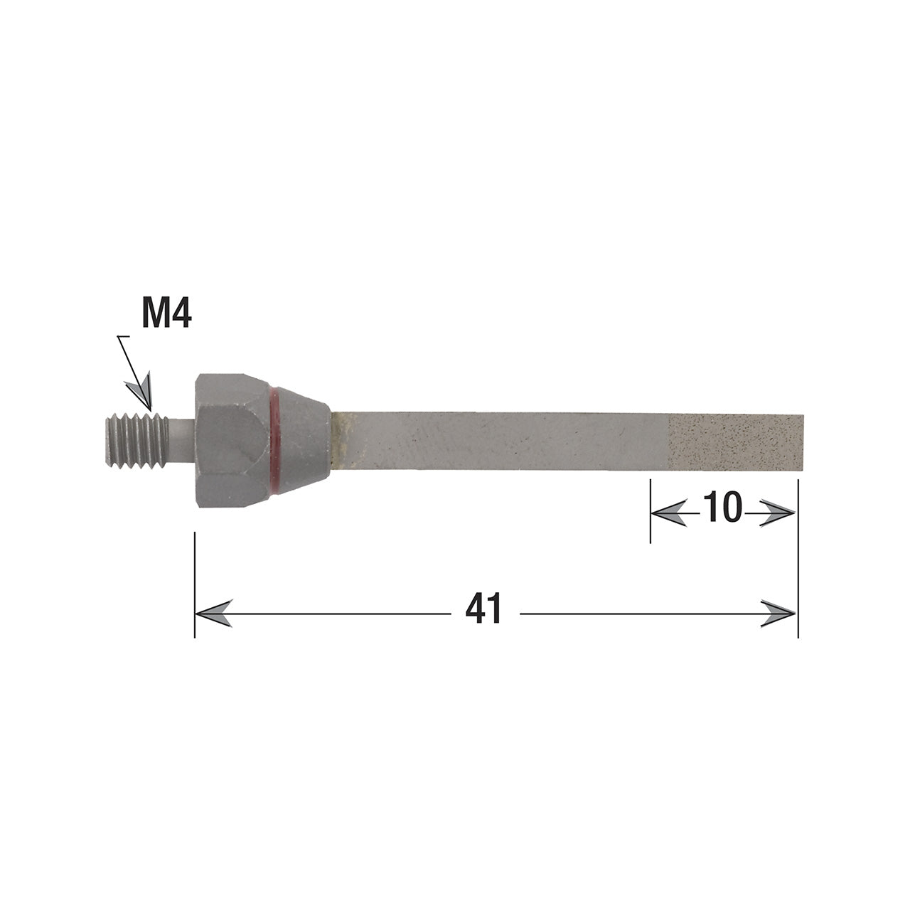 Mounted Diamond Stones - Flat 4x1x10, 500 grit