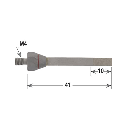 Mounted Diamond Stones - Flat 4x1x10, 500 grit