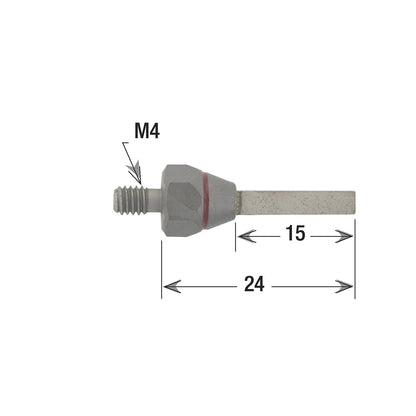 Mounted Diamond Stones - Flat 3 x 1 x 15, 500 grit
