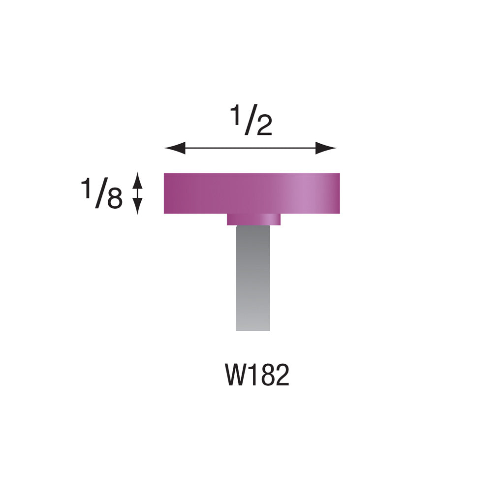 W182 Purple Mounted Points 1/8" Shank (Pkg of 24)