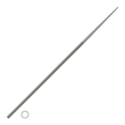 Grobet USA® Round Parallel 6" x 3/32" Cut 0 Swiss Pattern Precision File