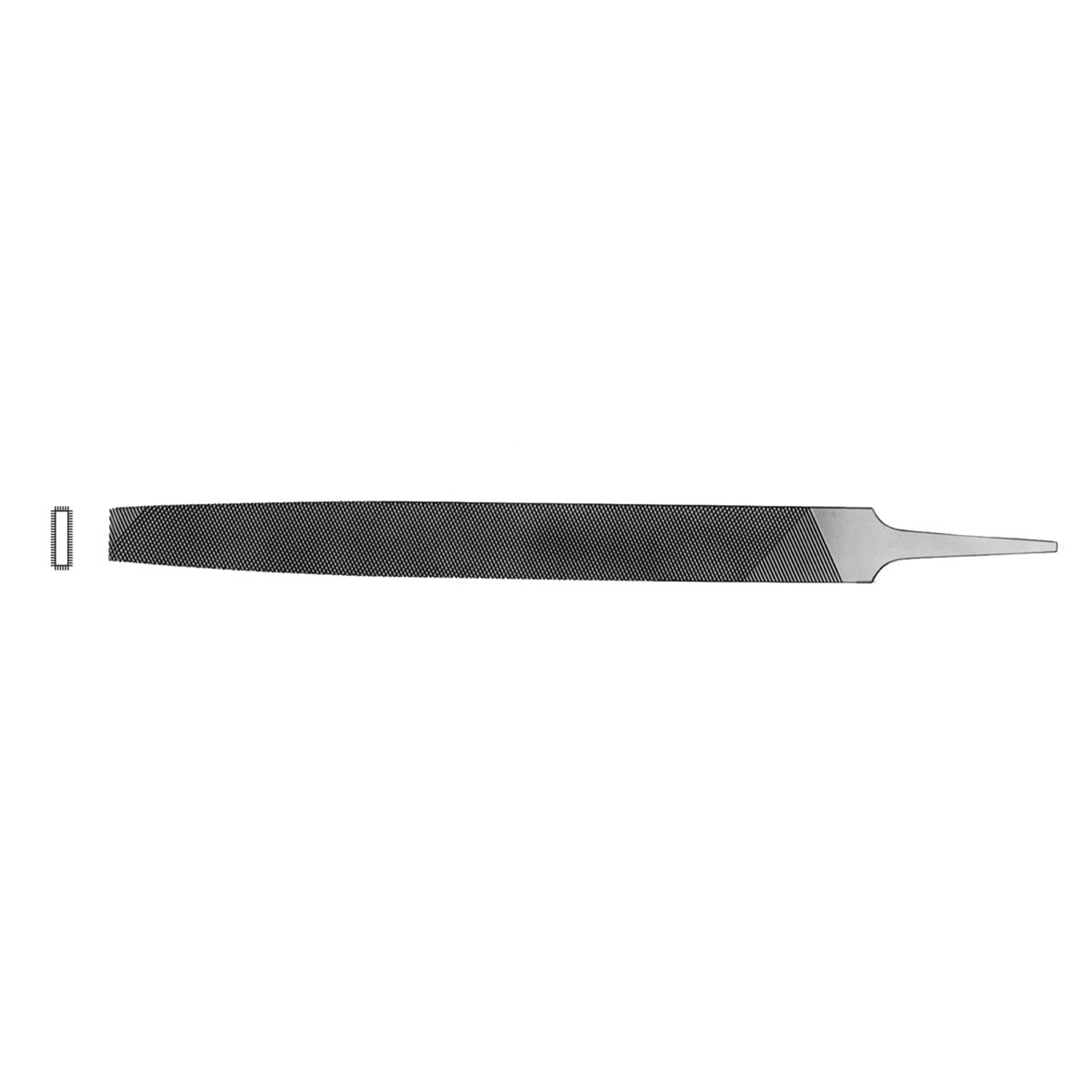 Grobet USA® American Pattern Files - Flat (End Tapered) - 12" Second Cut