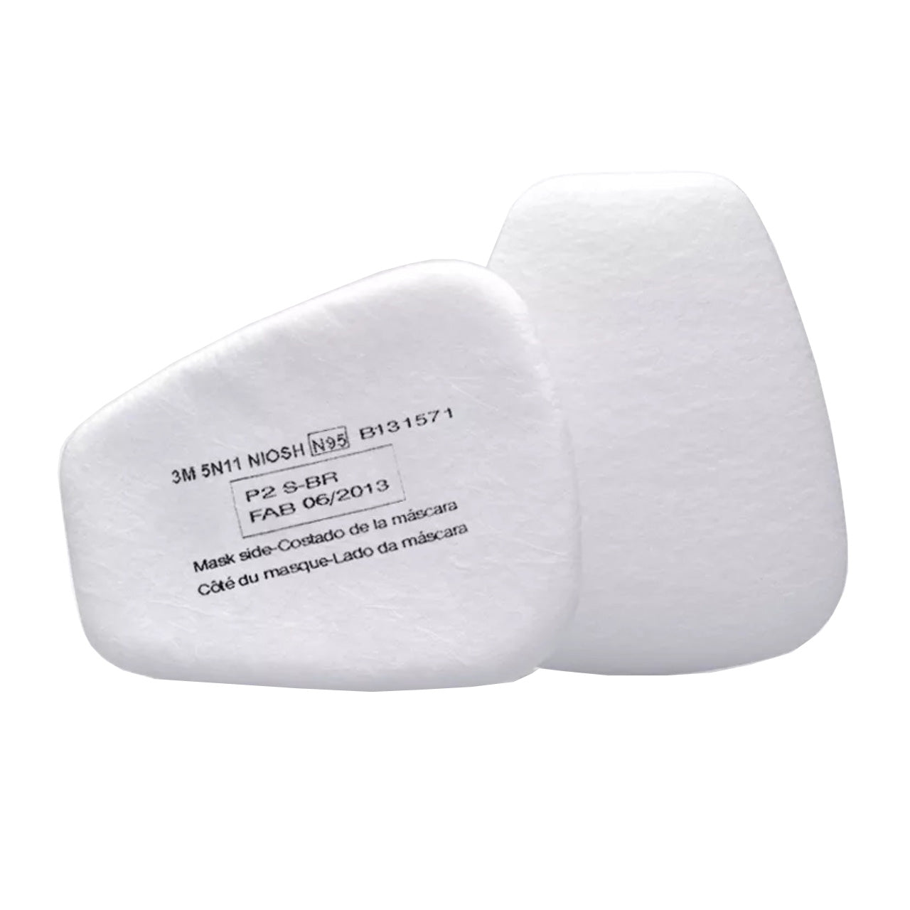 3M™ Half-Facepiece Respirator #7502 - Replacement Prefilters 5N11 (Pkg. of 2)