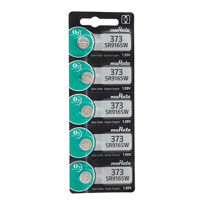 Sony® Murata Silver Oxide Watch Batteries - 373  (Pkg. of 5)