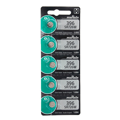 Sony® Murata Silver Oxide Watch Batteries - 396  (Pkg. of 5)
