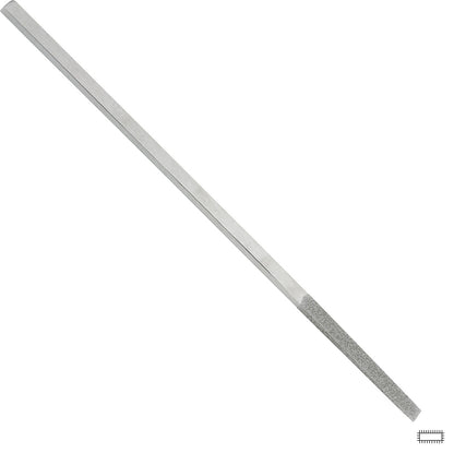 Gesswein® 6mm #320 Grit Tapered Diamond Hand File 1 Side Plated