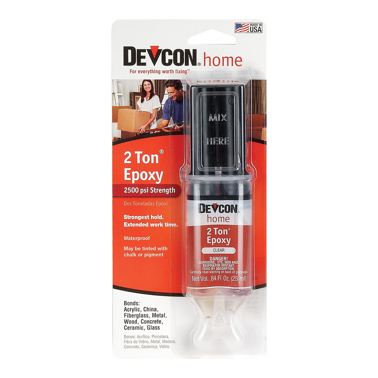 Devcon® 2-Ton Epoxy - Dev-Tube 1 oz. (Clear) | Gesswein