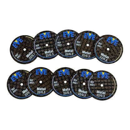 EVE® Fiber Discs - Aluminum Oxide, 22 x 0.3mm (Pkg. of 10)