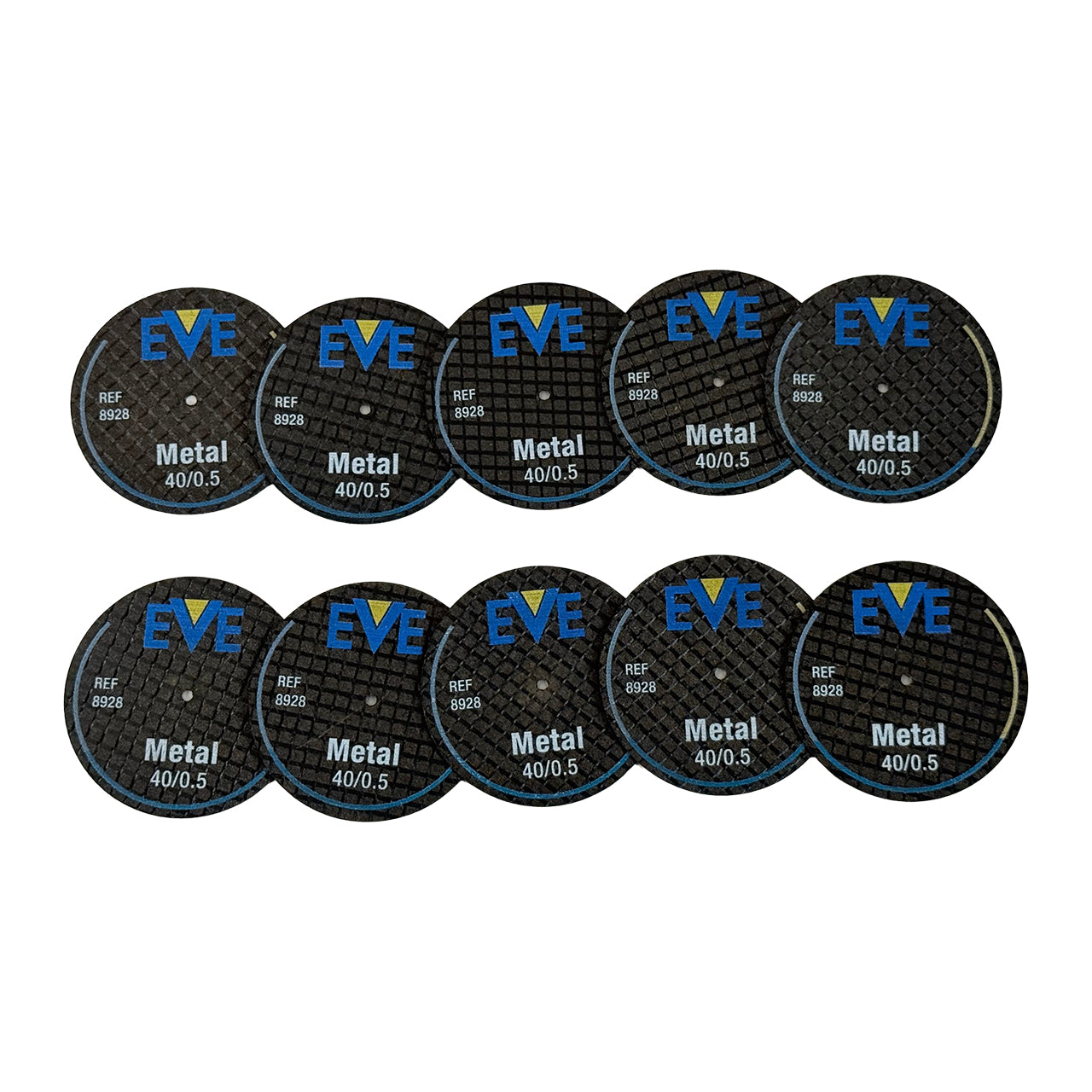 EVE® Fiber Discs - Aluminum Oxide, 40 x 0.5mm (Pkg. of 10)