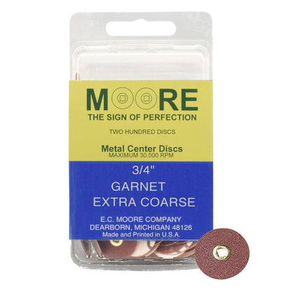 Moore Garnet Snap-On Discs