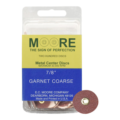 Moore Garnet Snap-On Discs
