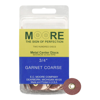 Moore Garnet Snap-On Discs