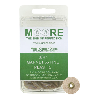 Moore Garnet Snap-On Discs