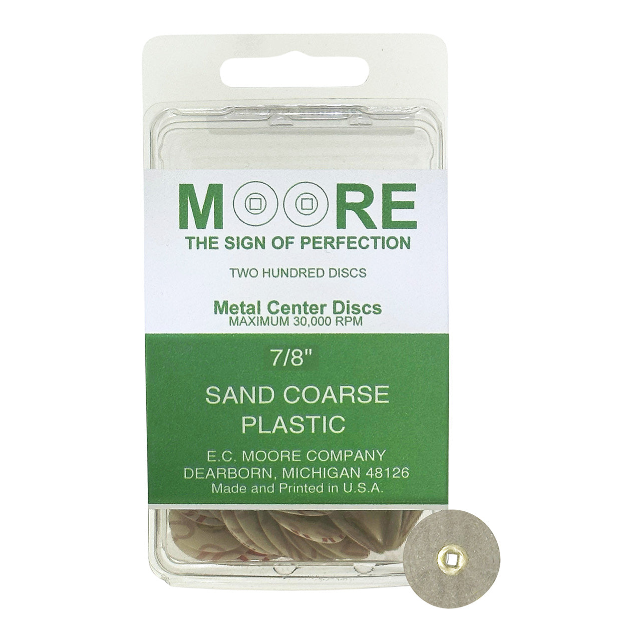 Moore Sand Snap-On Discs