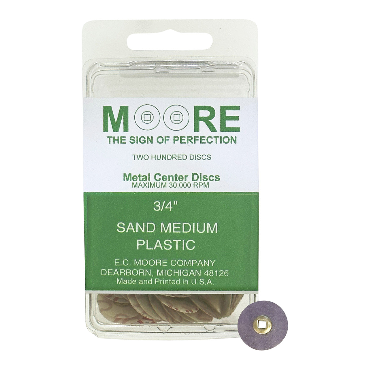 Moore Sand Snap-On Discs