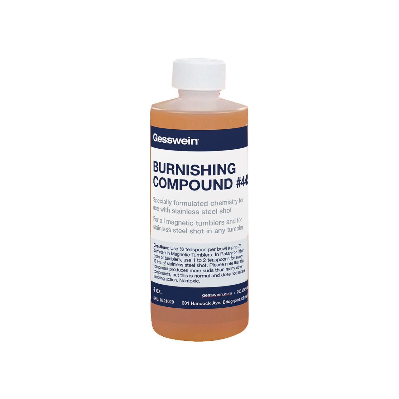 Burnishing Compound #44S for Stainless Steel Media - 4oz