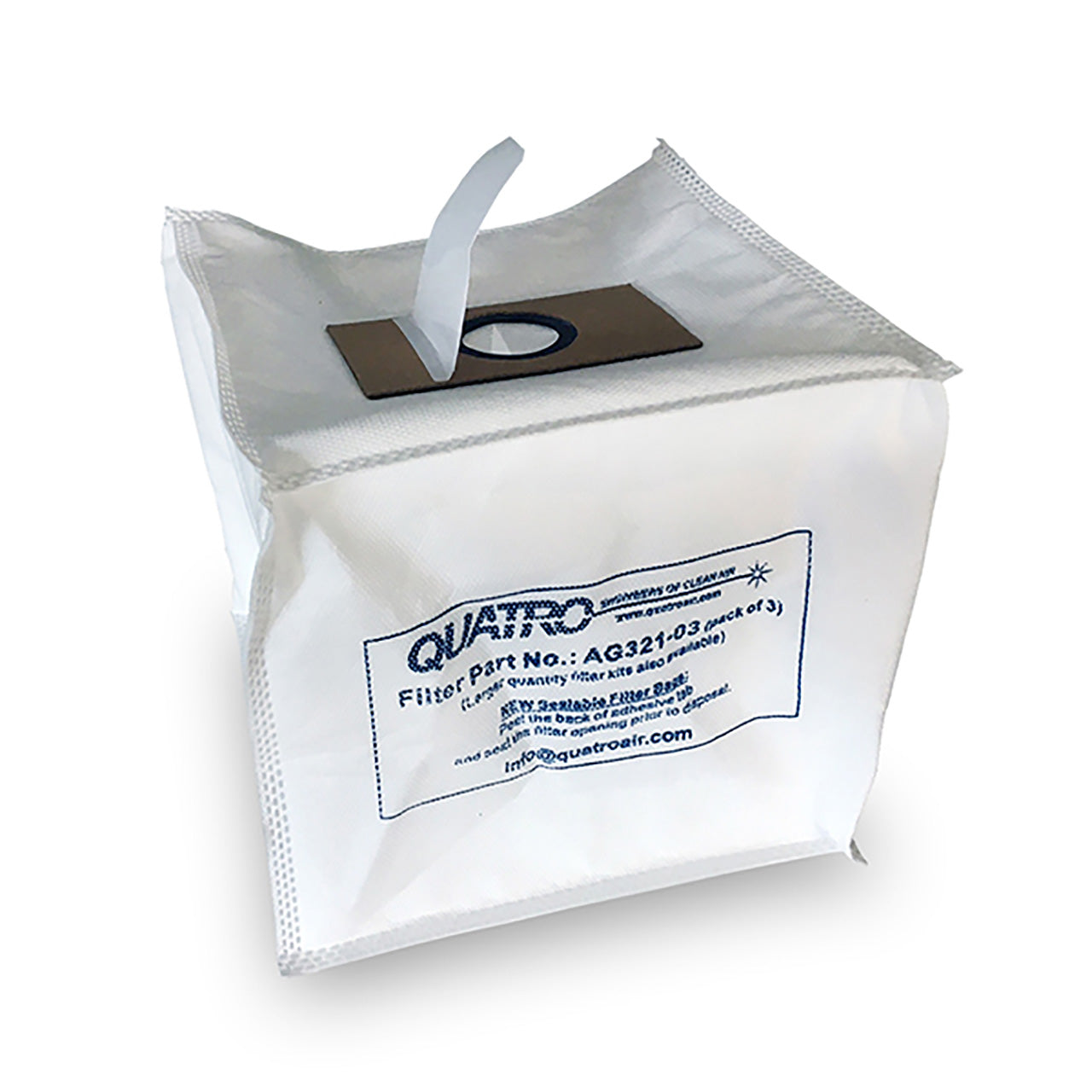 Repl. Sealable Filter Bags for Quatro GoldVault (pkg of 3)