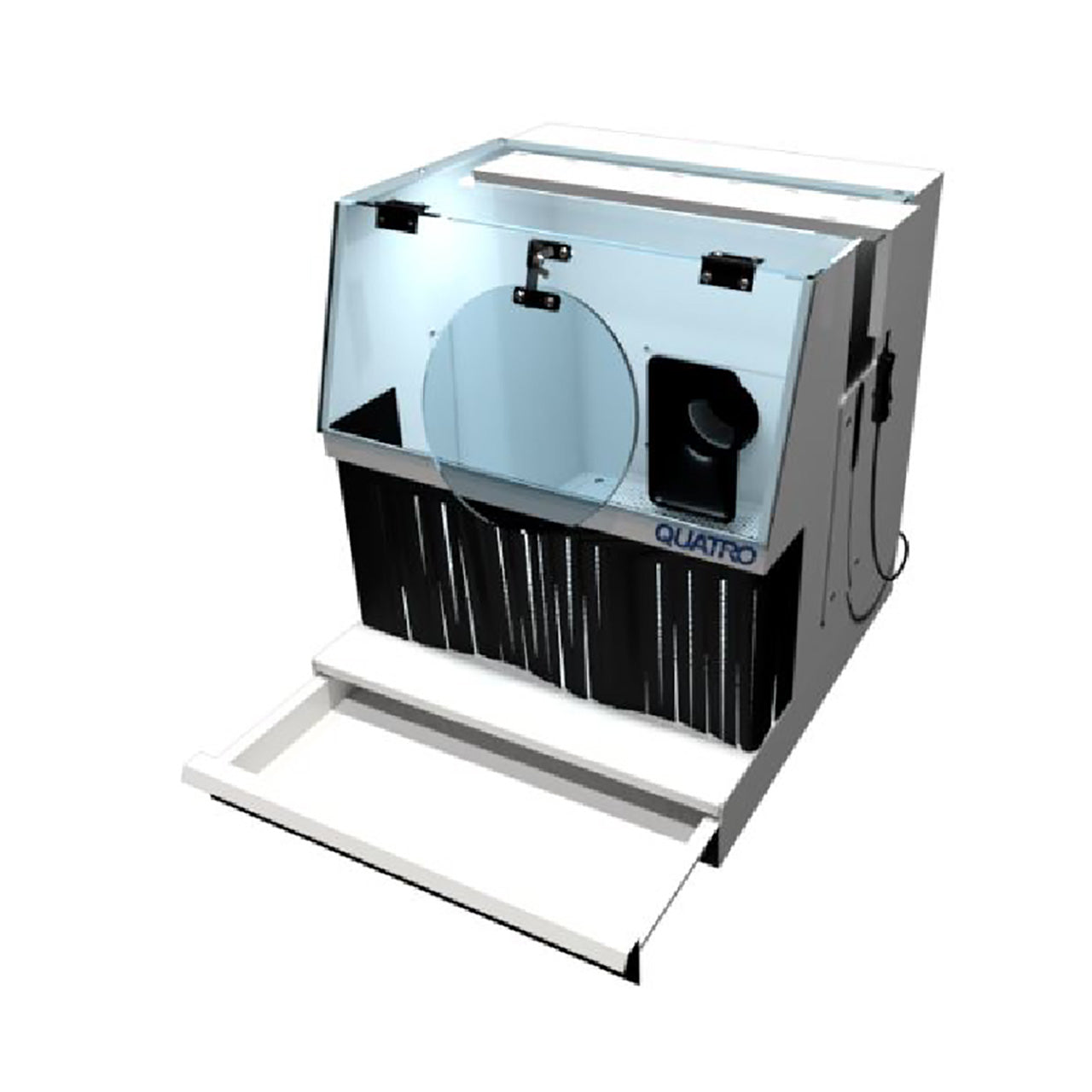 USED Quatro Deluxe Clearview Hood with Drawer and Mesh Bottom and 2X Magnifier