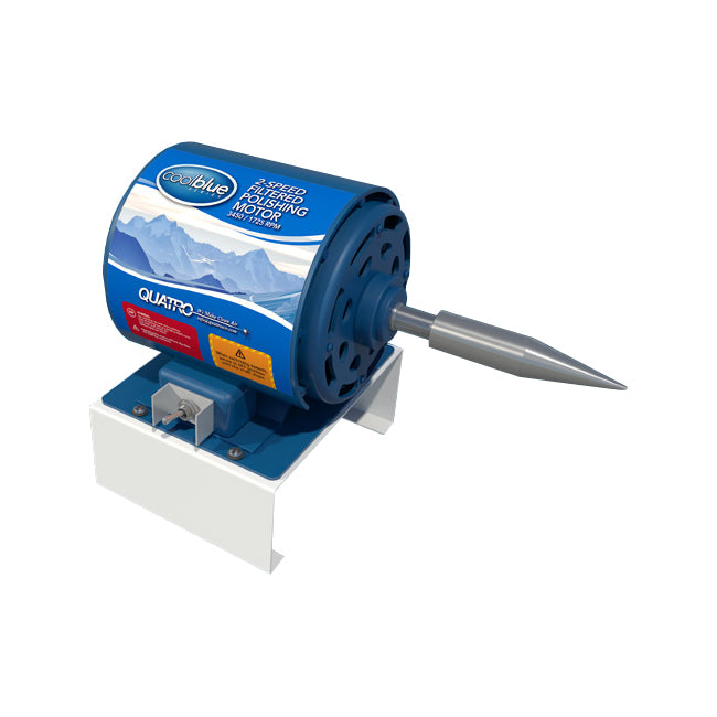 Quatro Cool Blue 1/2 HP Two Speed Single Spindle Motor - 4 1/2" Spindle