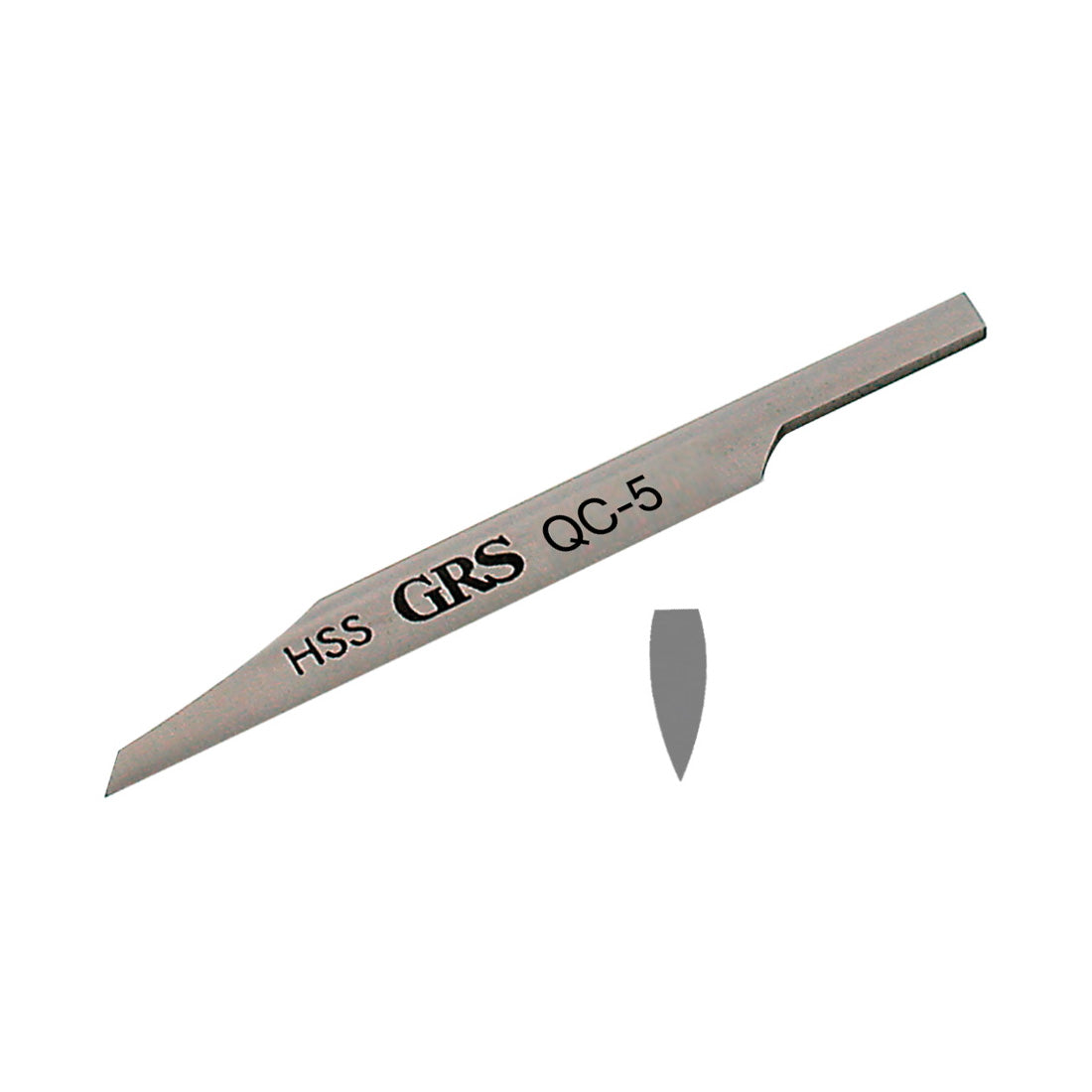 GRS® QC Gravers - Point Onglette, #5 | Gesswein