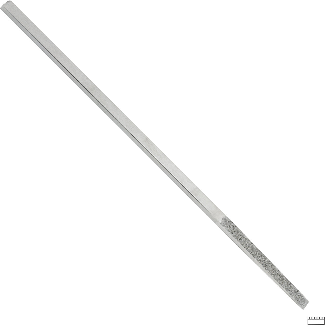 Gesswein® 6mm #120 Grit Tapered Diamond Hand File 1 Side Plated